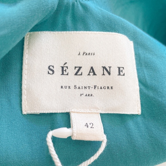 Sezane Noeline Dress in Bali 10 (FR 42) NWT - Picture 11 of 12